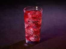 Pomegranate raspberry vinegar sour