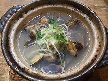 바지락 정종 찜