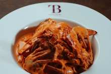 게 토마토 크림 쌀가루 파스타