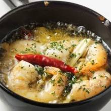 Shrimp and mushroom ajillo