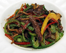 채썬 소고기 피망 볶음