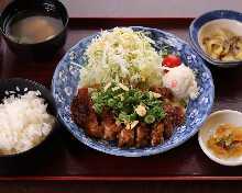 갈릭 치킨 정식