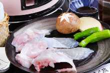 숯불 구이 복어