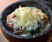 돌솥 치즈 비빔밥