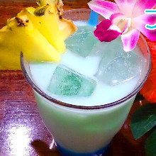 Blue Hawaii latte  Blue Hawaii latte