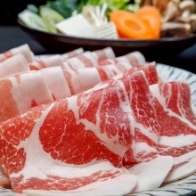 남국맥돼지(등심/목살/삼겹살) 스키야키 또는 샤브샤브