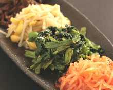 모둠 나물 4가지