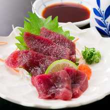 밍크고래 사시미