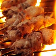 돼지 염통 꼬치 구이