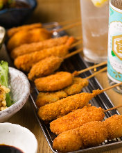 꼬치 튀김 모둠