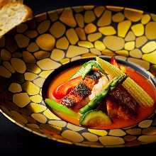 Sea bass bouillabaisse