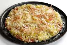 일본 생강과 파 소금 혀