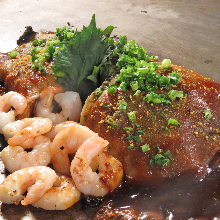 파 새우 오코노미야키