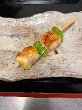 치즈 베이컨 꼬치 구이