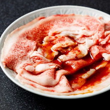 A5 흑털 일본소 야키샤부 갈비