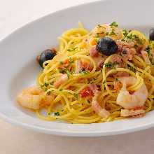 Shrimp and bacon Peperoncino