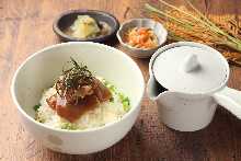 Fisherman style pickled tuna dashi chazuke Small bowl/with pickles