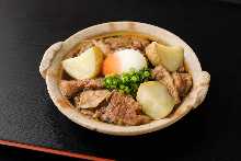 센다이규 소 힘줄 조림 온천 달걀 곁들임