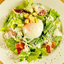 온천 달걀 시저샐러드