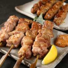 8种鸡肉烤串拼盘