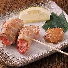 番茄猪肉卷烤串