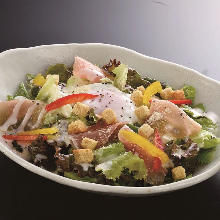 温泉蛋凯撒沙拉