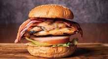 鸡肉杰克培根三明治