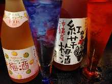 扁实柠檬梅酒