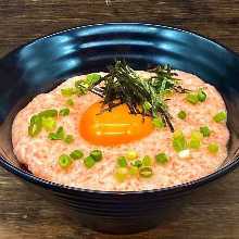 拉面加鸡蛋，不加汤(4,000 日元任吃菜单)