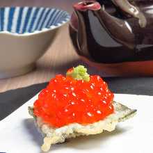 鲑鱼籽开胃小菜