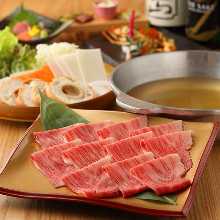 松阪牛赤身 たれしゃぶ/すき鍋(一人前) 松阪牛赤身 たれしゃぶ/すき鍋(一人前)
