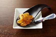 consomme jelly and sea urchin