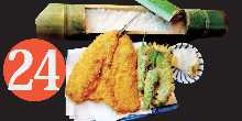 青竹煮饭　鳗鱼炸