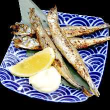 四只沙鱼　炭火烧