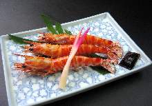 盐烤日本对虾