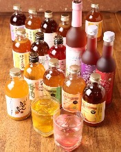 扁实柠檬梅酒