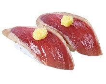 柚子盐配炙烤鲣鱼