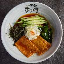 油豆腐凉荞麦面