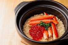 螃蟹锅饭