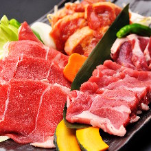 成吉思汗烤羊肉拼盘