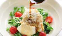 豆腐和小银鱼芝麻沙拉