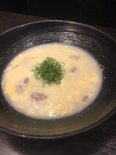 土鸡鸡骨汤杂烩粥