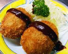 手工炸肉饼