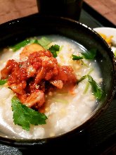 腌鳕鱼内脏茶泡饭