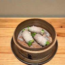 蒸煮芦笋裹猪肉