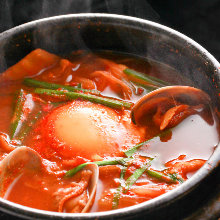 韩式蛤蜊豆腐锅