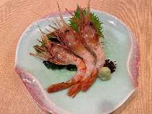 牡丹虾(生鱼片) 牡丹虾(生鱼片)