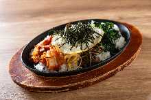 铁板拌饭
