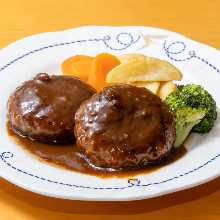 100%国产牛肉汁双层汉堡