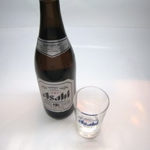 朝日超爽啤酒　中瓶